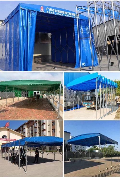 彩条布移动遮阳棚与大型伸缩雨棚 昆山锦溪移动帐篷搭建全指南